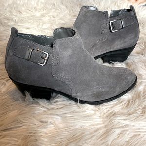 Gray booties